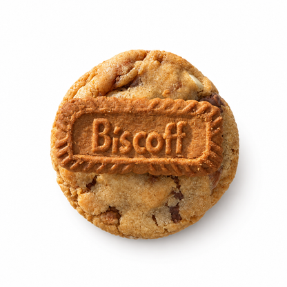 Biscoff cookie on white